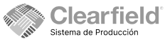 Logo de Clearfield | Sistema de producción.